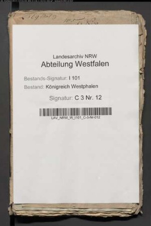 Verkauf von Ökonomien, Kurien und Ländereien des aufgehobenen Domkapitels Paderborn