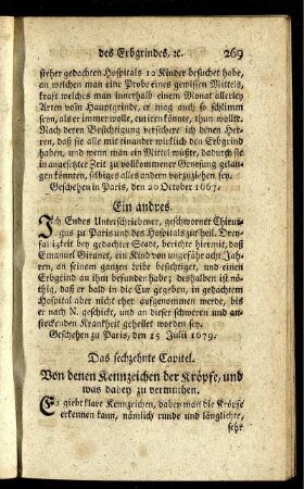 Das sechzehnte Capitel. Von denen Kennzeichen der Kröpfe, und was dabey zu vermuthen.
