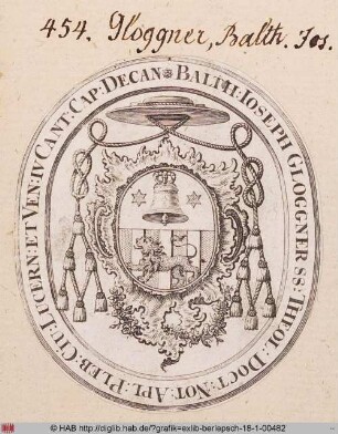 Wappen des Balthasar Joseph Gloggner
