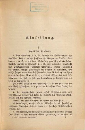 Lehrbuch des deutschen Strafrechts