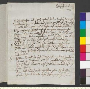 Brief von Sachsen-Weimar und Eisenach, Friedrich Ferdinand Konstantin Prinz von an Goethe, Johann Wolfgang von