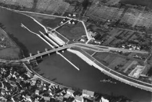 Luftaufnahme Staustufe Hofen/Neckar