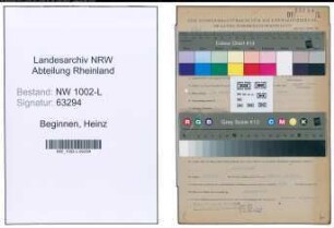 Entnazifizierung Heinz Beginnen , geb. 05.10.1906 (Rechtsanwalt)