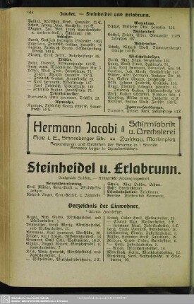 Steinheidel u. Erlabrunn