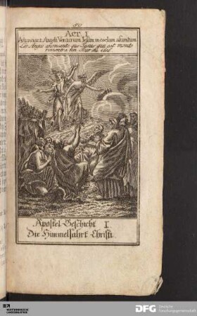 Die Himmelfahrt Christi.