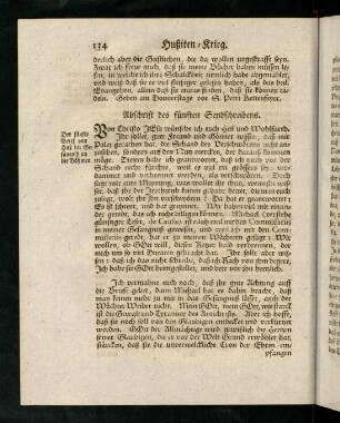 134-137, Abschrift des fuenften Sendschreibens. Von ...