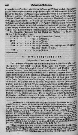 IV. Besserungsanstalten.