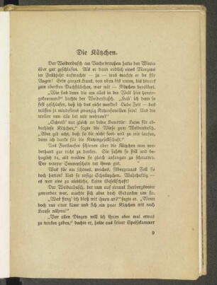 Die Kätzchen.