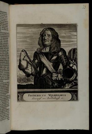 Fridericus Wilhelmus Keurvorst van Brandenburgh &ct.