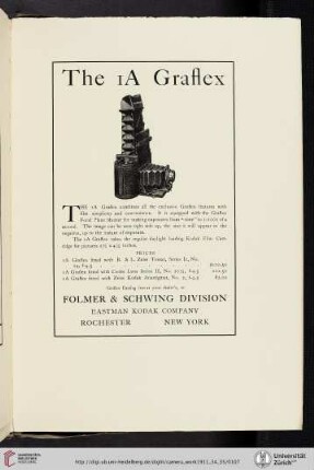 Folmer & Schwing Division, Eastman Kodak Company [IA Graflex Camera]