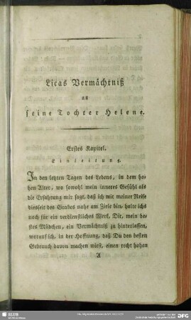 Erstes Kapitel. Einleitung