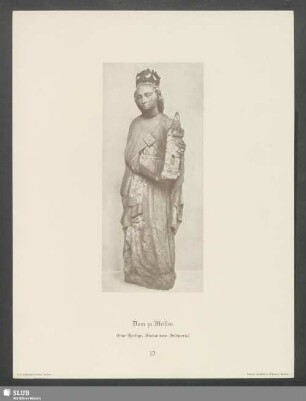 Dom zu Meißen. Eine Heilige, Statue vom Südportal