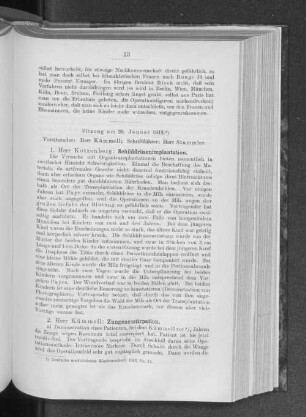 Sitzung am 28. Januar 1913.
