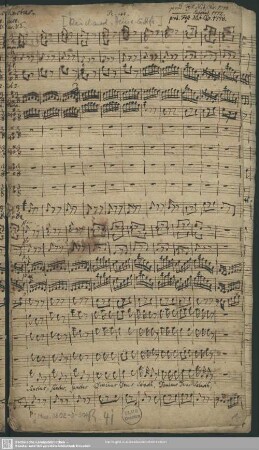 2 Sacred songs - Mus.3602-D-504 : S, Coro, orch, bc