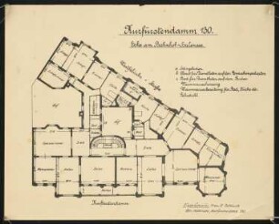 Wohn- und Geschäftshaus Kurfürstendamm 130, Berlin-Halensee: Grundriss
