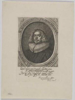 Bildnis des Iohann Christoph Arnschwanger
