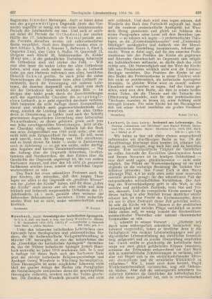 427-428 [Rezension] Mausbach, Joseph, Grundzüge der katholischen Apologetik