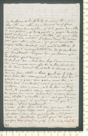 Brief von Hippolyte de Chamisso und ... Mouron de Rubelles (Marquise) an Adelbert von Chamisso