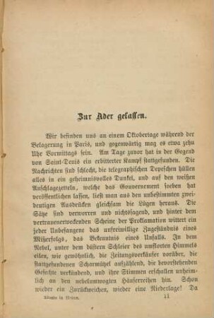 Zur Ader gelassen