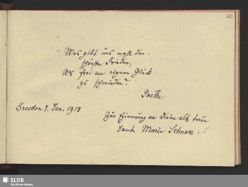Bl. 60. Schnorr, Marie
