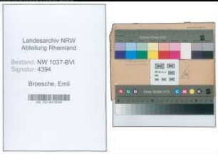 Entnazifizierung Emil Broesche , geb. 24.12.1898 (Lehrer)