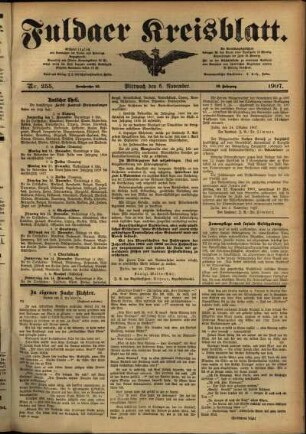 Ausgabe vom Mittwoch, den 06. November 1907.
