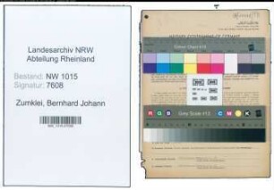 Entnazifizierung Bernhard Johann Zumklei , geb. 08.12.1907 (Transportunternehmer)