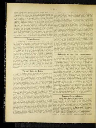 Von der Ernte des Todes : [Caroline Bandenhoff] ; [Wilh. Heyming] ; [Karl Tücking] ; [Nekrolog]