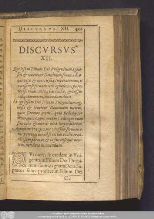 Discursus XII.