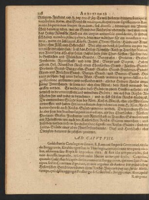 Ad Caput VIII.