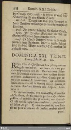 Dominica XXI. Trinit. Evang. Joh. IV. 46-fin.