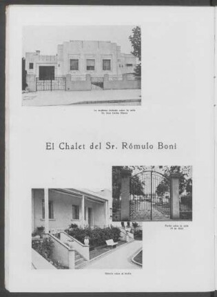 El Chalet del Sr. Rómulo Boni