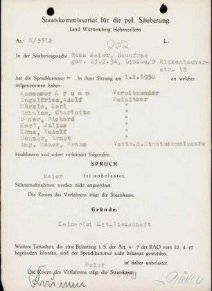 Meier, Rosa