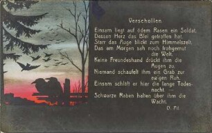 Verschollen.