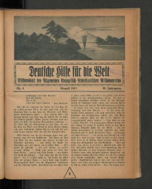Nr. 8. August 1917.