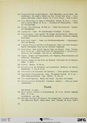 Plastik (Nr. 548-573)