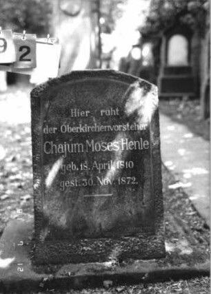 Grabstein 92 [Hahn S. 47f. Grab-Nr. 1518]