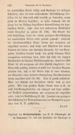 152-158 [Rezension] Chantepie de la Saussaye, Pierre D., Lehrbuch der Religionsgeschichte; 2. Band