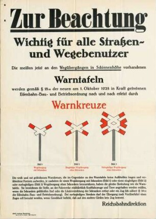 Einrichtung von Bahnübergängen