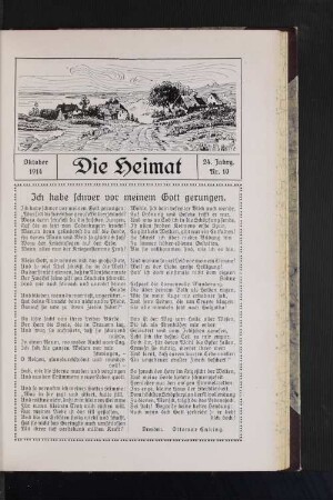 Oktober 1914, 24. Jahrg. Nr. 10