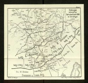 Skizze 3. Stellungen während der Herbstschlacht 1916 im Cernabogen.