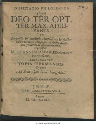 Disputatio Philologica