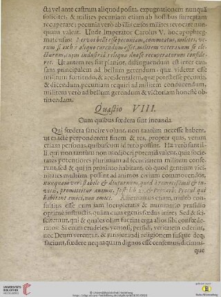 Quaestio VIII