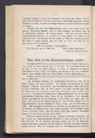Was Urfa in den Revolutionstagen erlebte