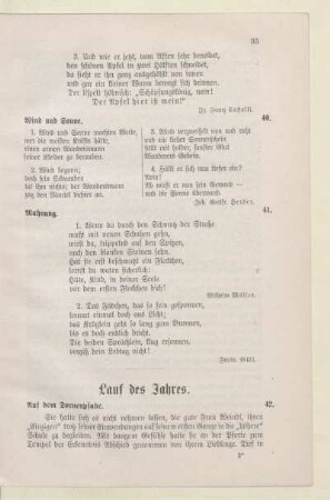 Lauf des Jahres