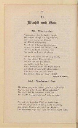 XI. Mensch und Gott