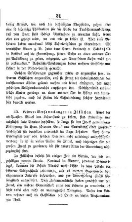Lehrer-Versammlungen in Züllichau