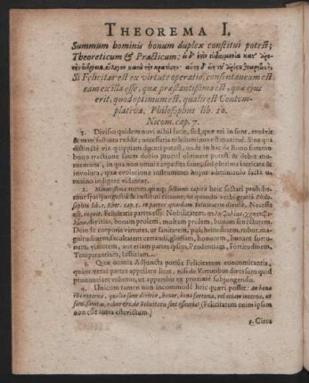 Theorema I. - IV. Et Postremum.