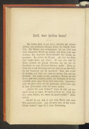Helf, wer helfen kann!