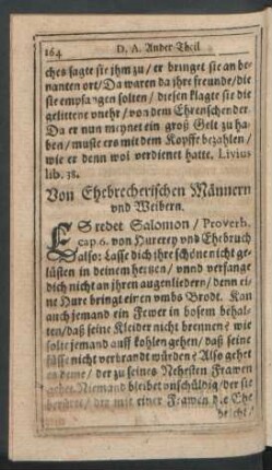 Von Ehebrecherischen Männern und Weibern.